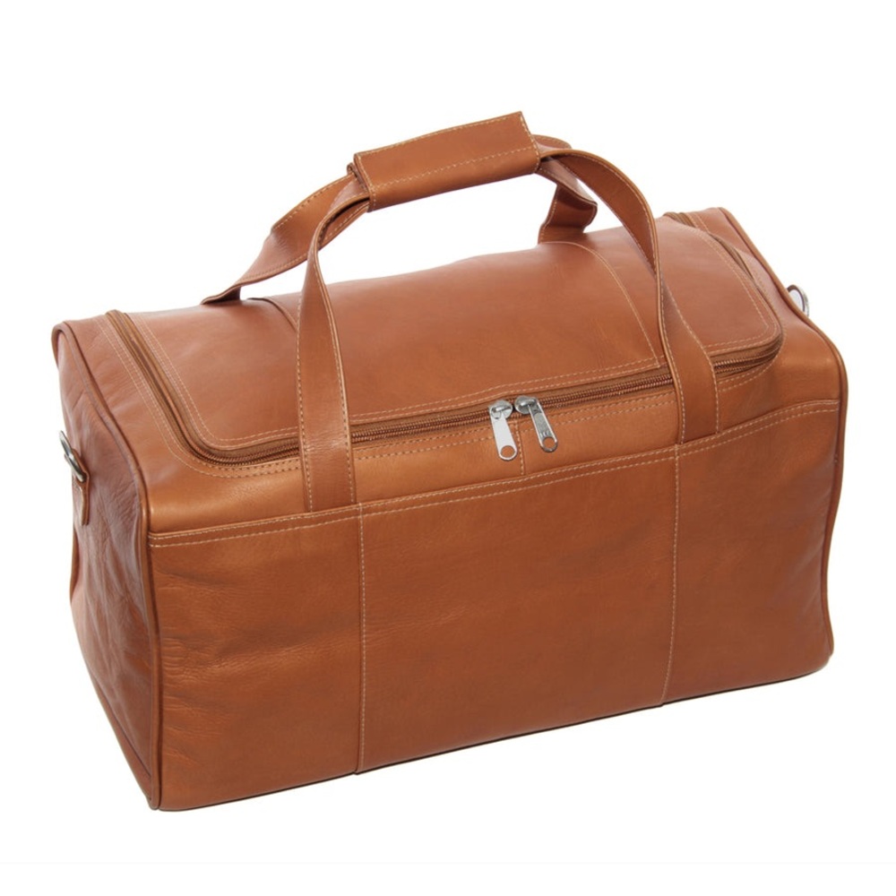 Piel Leather Traveler's Select XS Duffel Bag, Saddle Color, SRP $284
